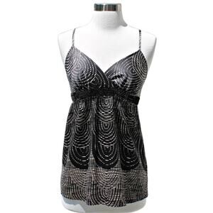 Express Women's Baby Doll Camisole Sequined Top Y2K Size XS